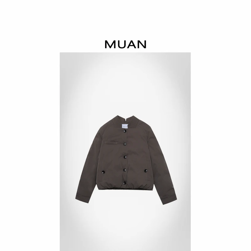 木岸MUAN：《诺顿羽绒服》定制90白鸭绒腔调羽绒服外套女D-MJ-F8323