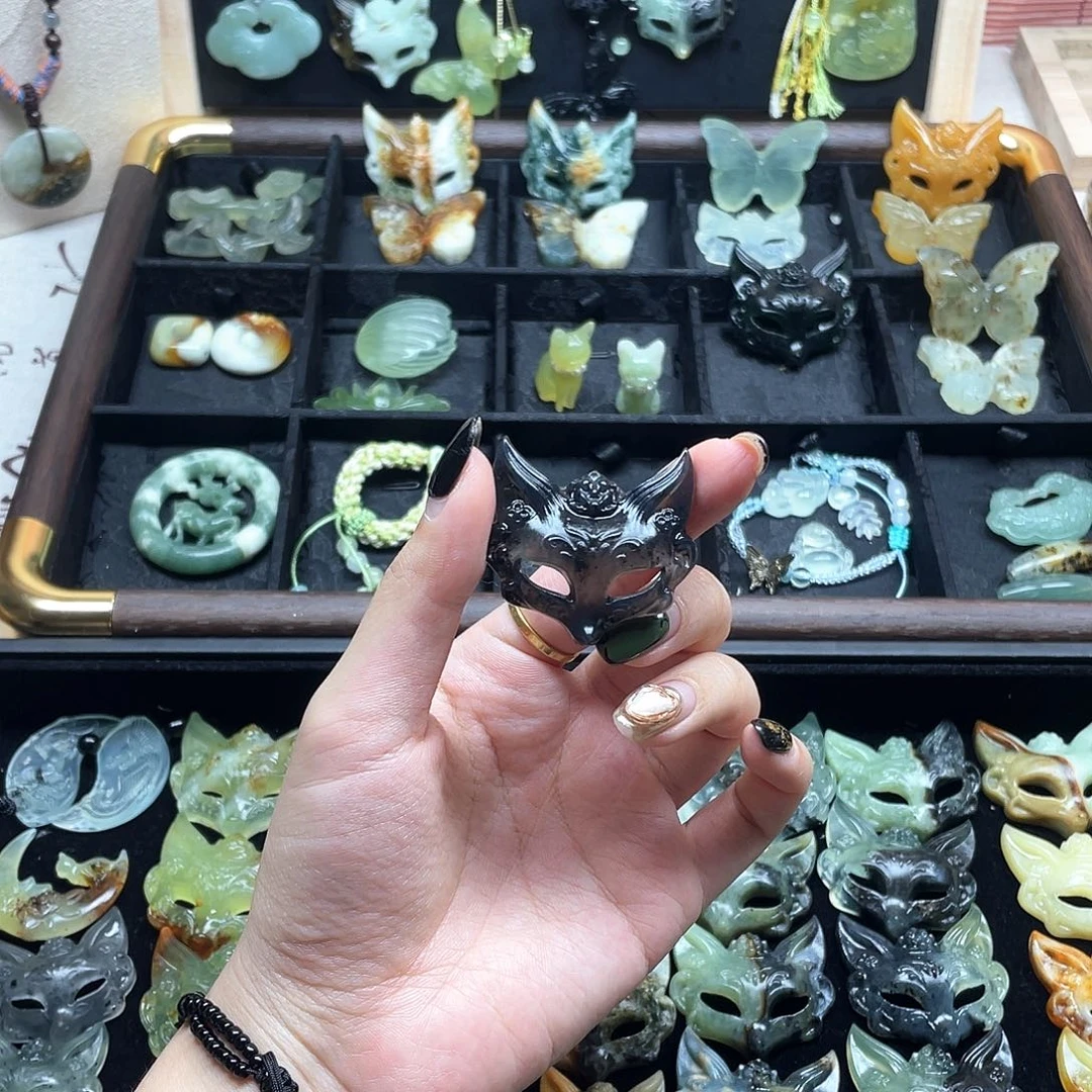 夙***愿未镶嵌蛇纹石玉颈饰专拍链接不退不换