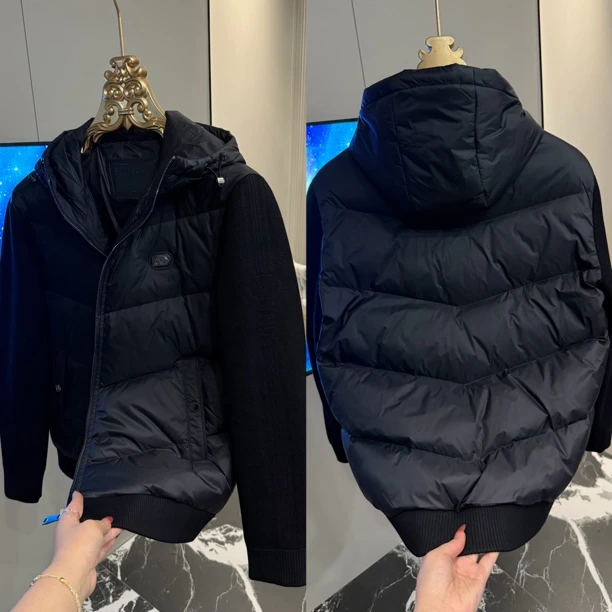 「星漓轻奢出品」2580/XINGLI/2025/高端欧货针织袖拼接羽绒服