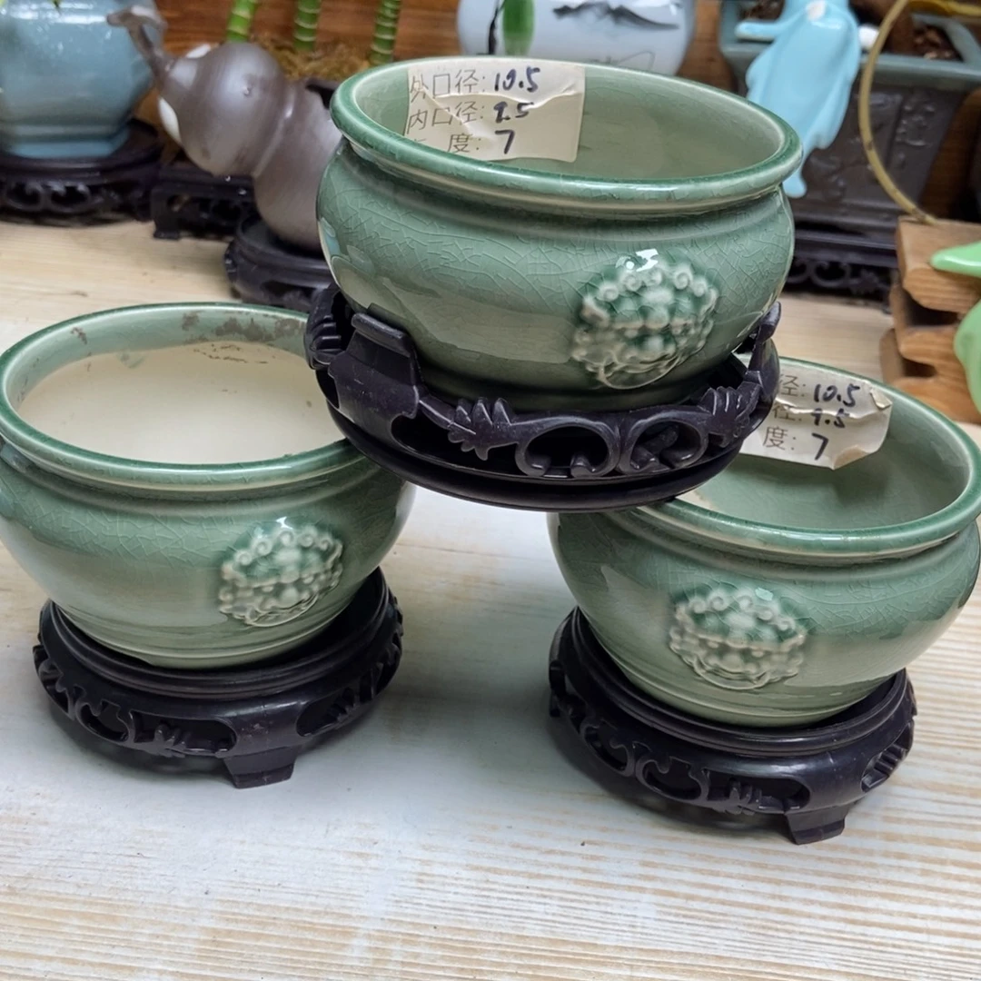 瓷片陶瓷花盆陶瓷艺术