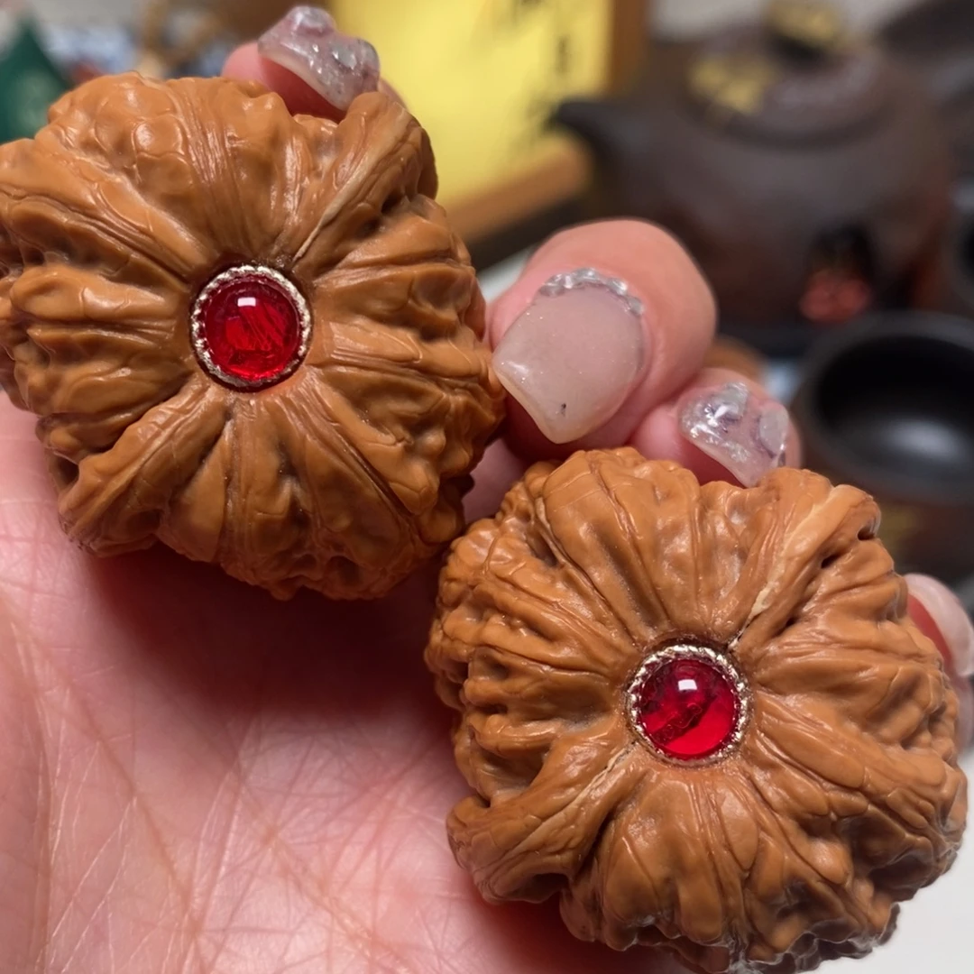 文玩核桃把件40尺寸全品平谷元宝