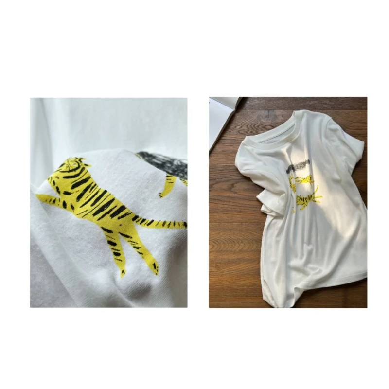 【mis金金】新老虎卡通印花T