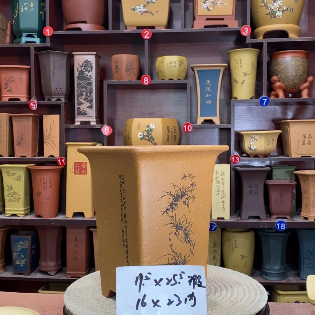 紫砂艺术紫砂花盆