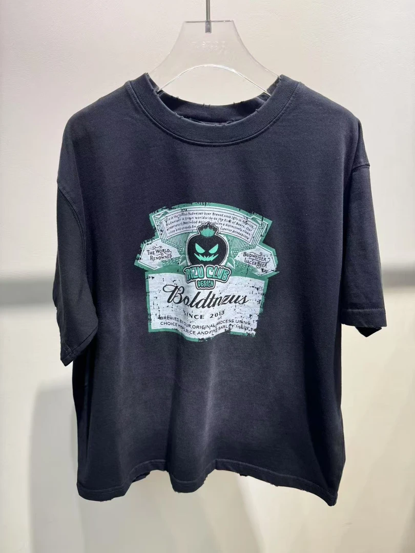 XTJ STUDIO童装 设计师款 MY 中大童 小怪兽图案短袖 新品
