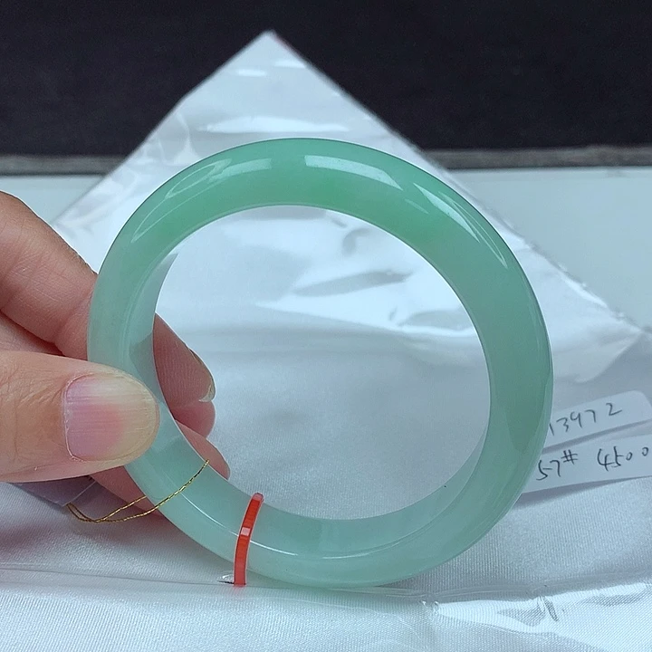 翡翠未镶嵌手镯57圈3972