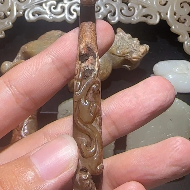 千***鹰未镶嵌和田玉（糖玉）挂件