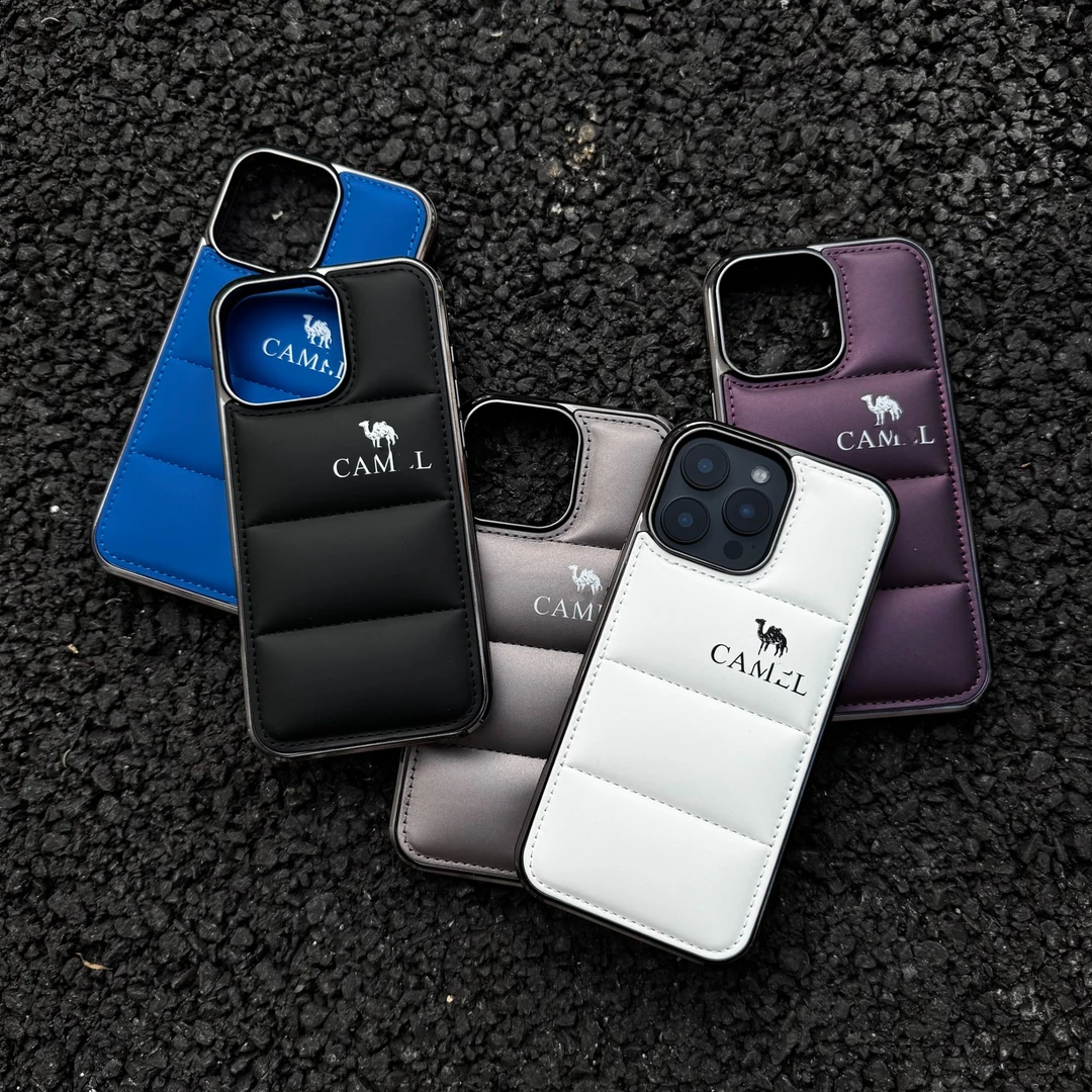 秋冬棉服驼家情侣适用iPhone16promax防摔15pro网红创意14手机壳