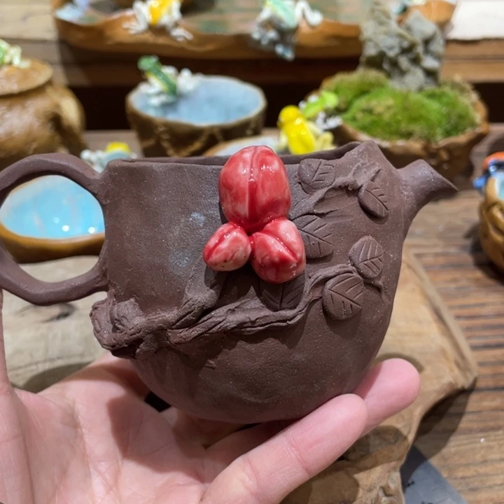 手工制作陶瓷茶具茶杯仿生