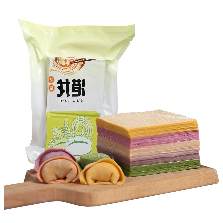 果蔬菜馄饨皮超薄新鲜无盐无碱无添加彩色混沌皮馄炖皮云吞皮笋0g
