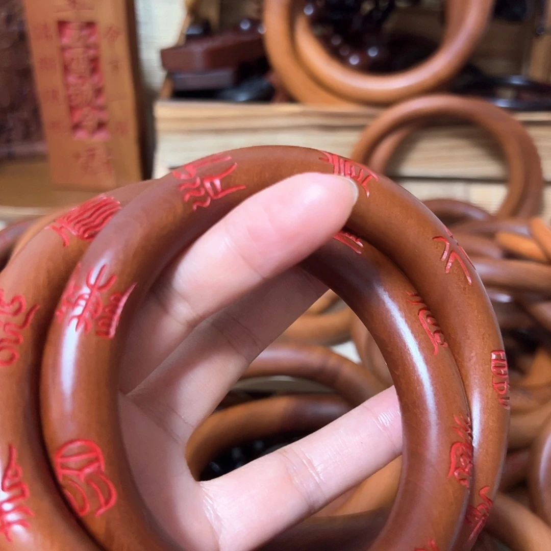 明***如80内径枣木老料手工乾坤圈