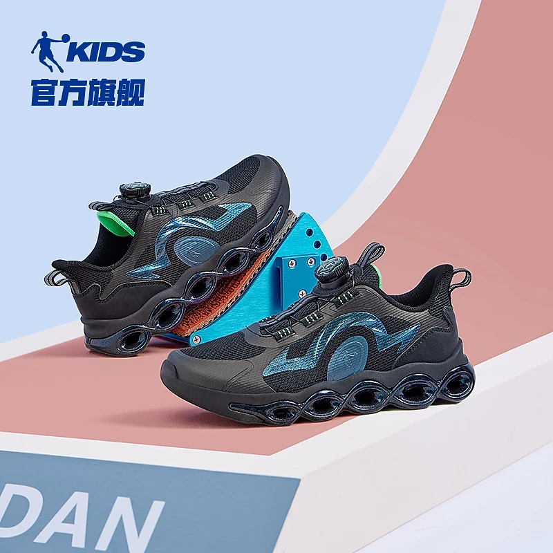 乔丹童鞋儿童运动鞋2026春季新款中大童防滑鞋子网面男童跑步鞋