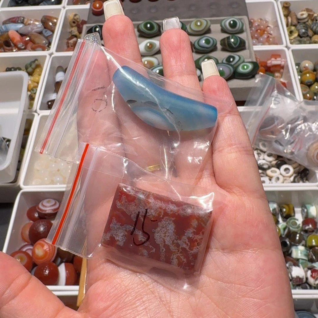未镶嵌玛瑙/玉髓珠宝半成品