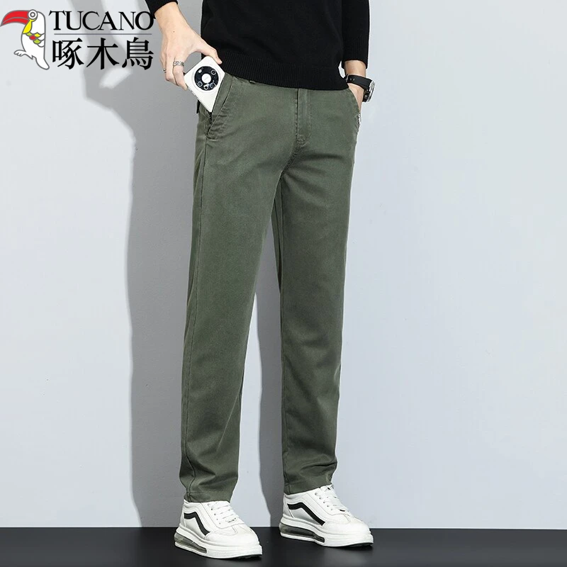 TUCANO/啄木鳥2025透气商务休闲裤休闲裤夏季修身宽松薄款春夏