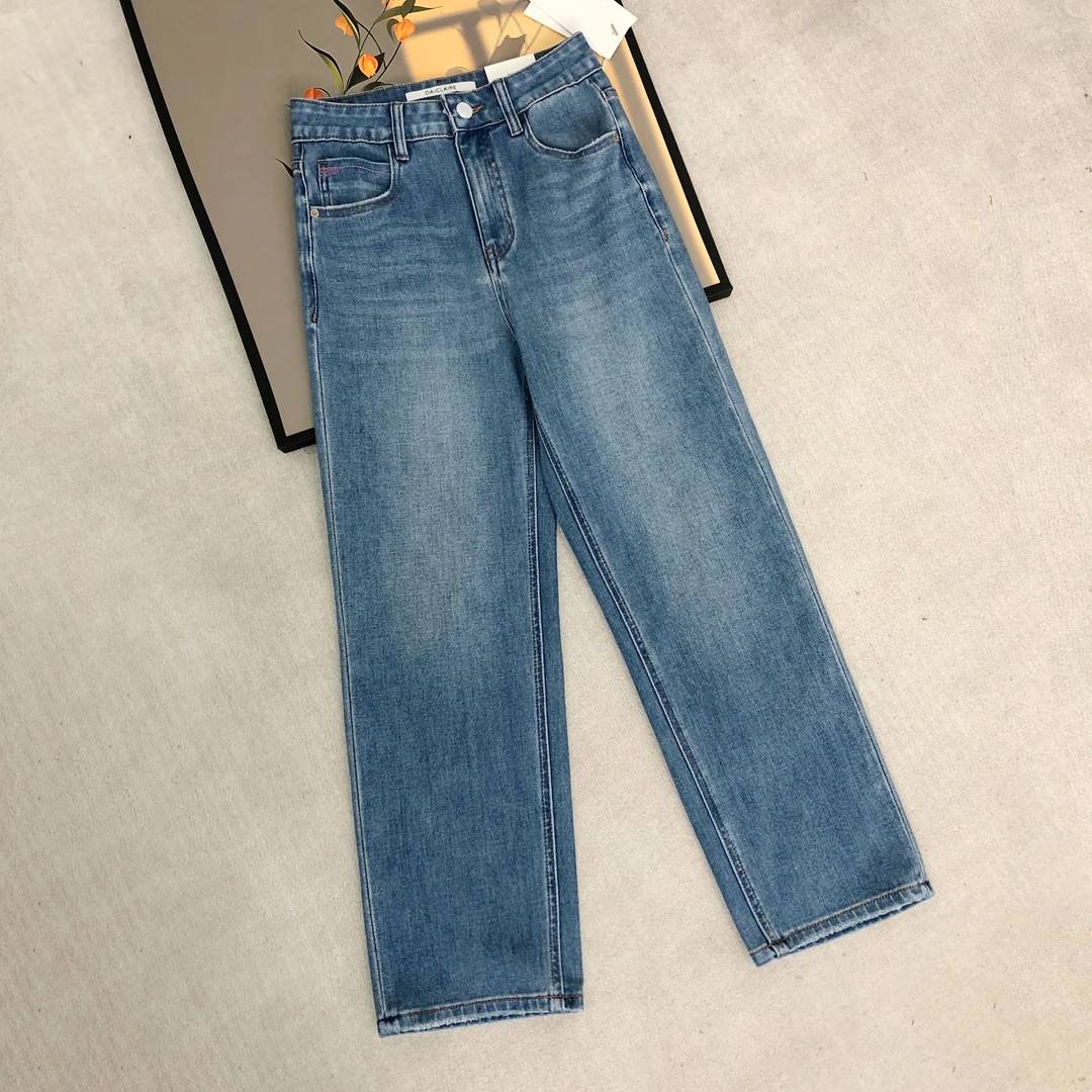 【502】代D60珠珠 MWMA超爆裤王四面弹九分直筒牛仔裤~