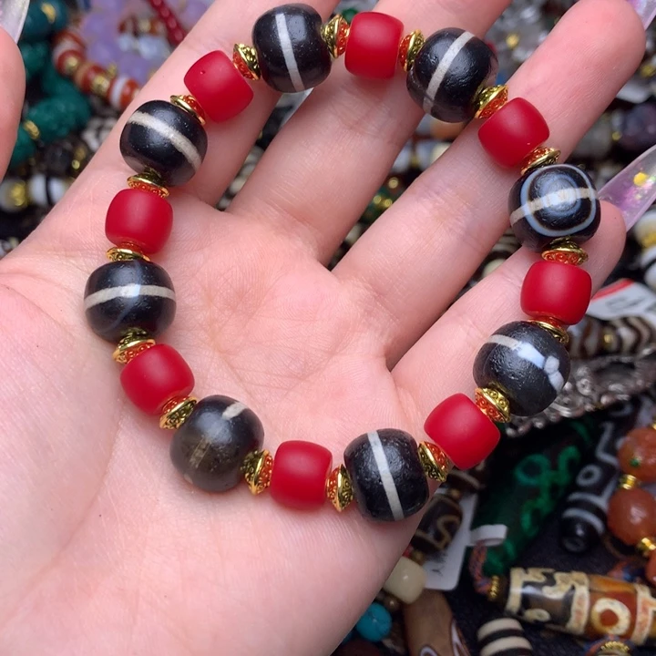 玛瑙/玉髓未镶嵌发一条