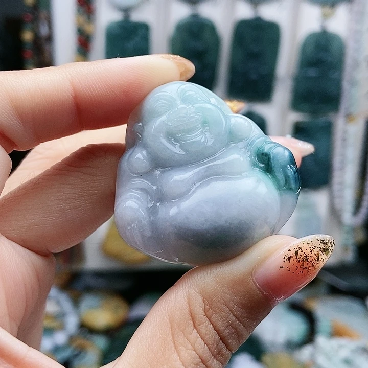 颈饰足铂镶嵌翡翠翡翠