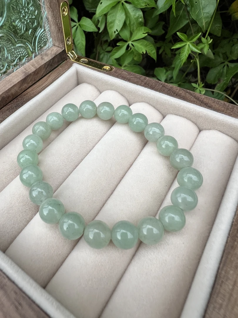 【乐玉禧】纯天然东陵玉8mm圆珠手串/圆珠手链