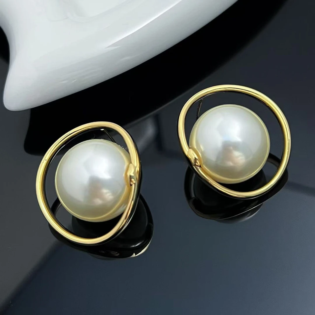 铜合金耳饰 不规则耳环法式轻奢高级感耳钉耳饰气质百搭简约r829