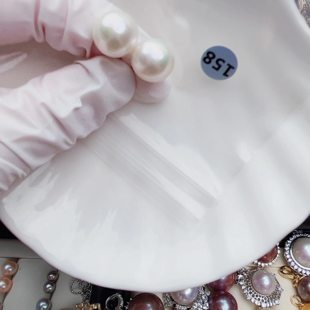 银S925镶嵌淡水珍珠耳饰