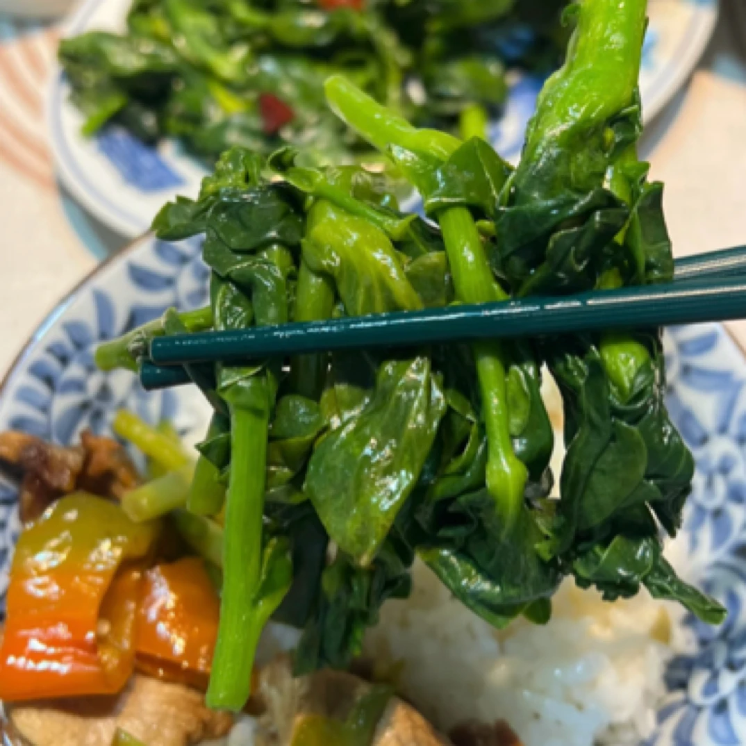 （送货上门）上海崇明岛露天鲜嫩青菜苔菜芯 新鲜3/5斤
