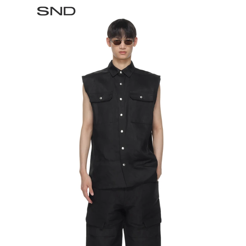 【RICK OWENS 设计师品牌】SND SS25 宽松无袖衬衫 男款