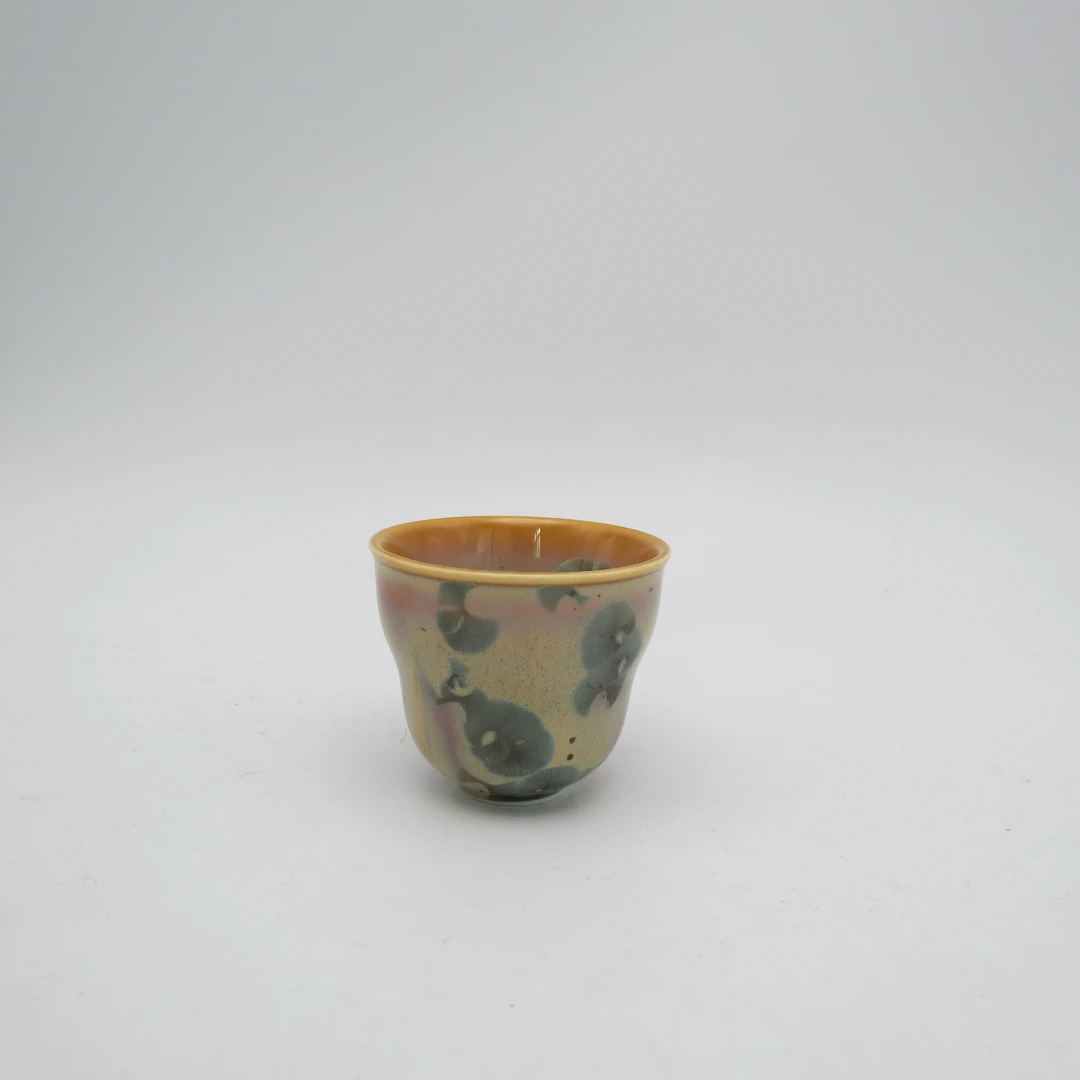 【千千颜】 JJY165 冰花纹理轻奢高级感孤品90ml茶杯