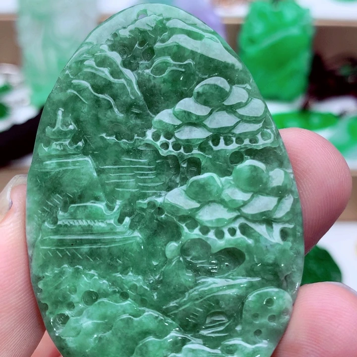 翡翠未镶嵌吊坠(不含链)