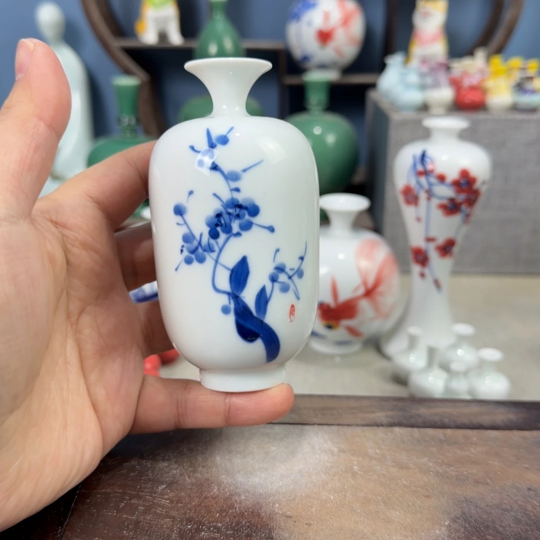陶瓷手工小花器摆件