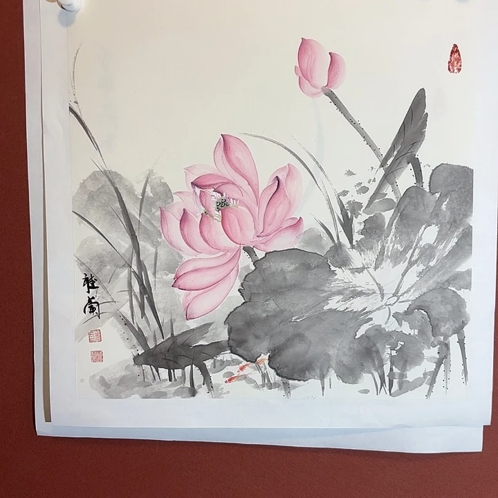 国画听兰老师花鸟