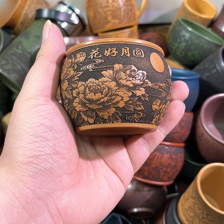 茶杯紫砂全手工紫砂主任杯