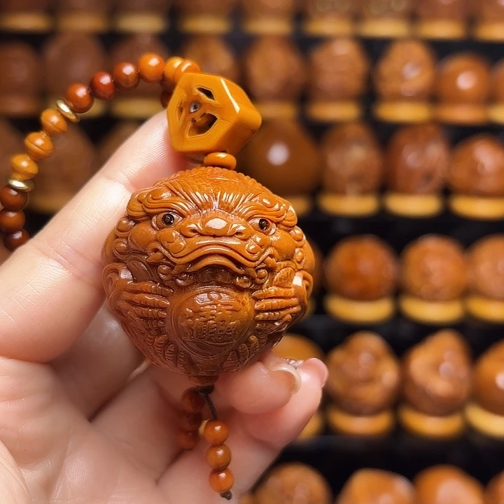 用***5手串/手链橄榄核貔貅手把件40
