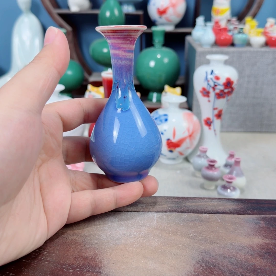 陶瓷手工小花器摆件