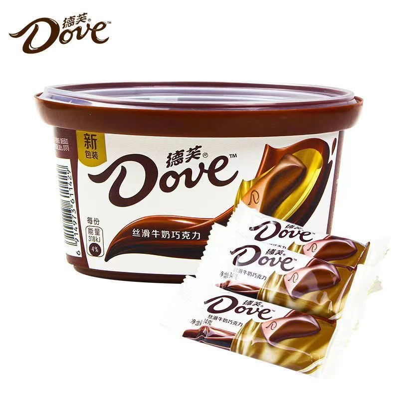 QF德芙252g碗装丝滑牛奶巧克力