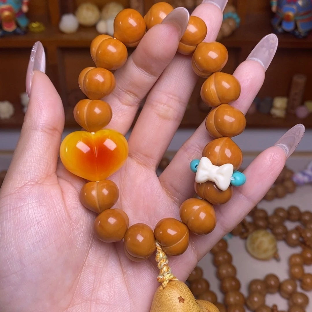 猴头核桃吊坠玻璃底星星满配手持