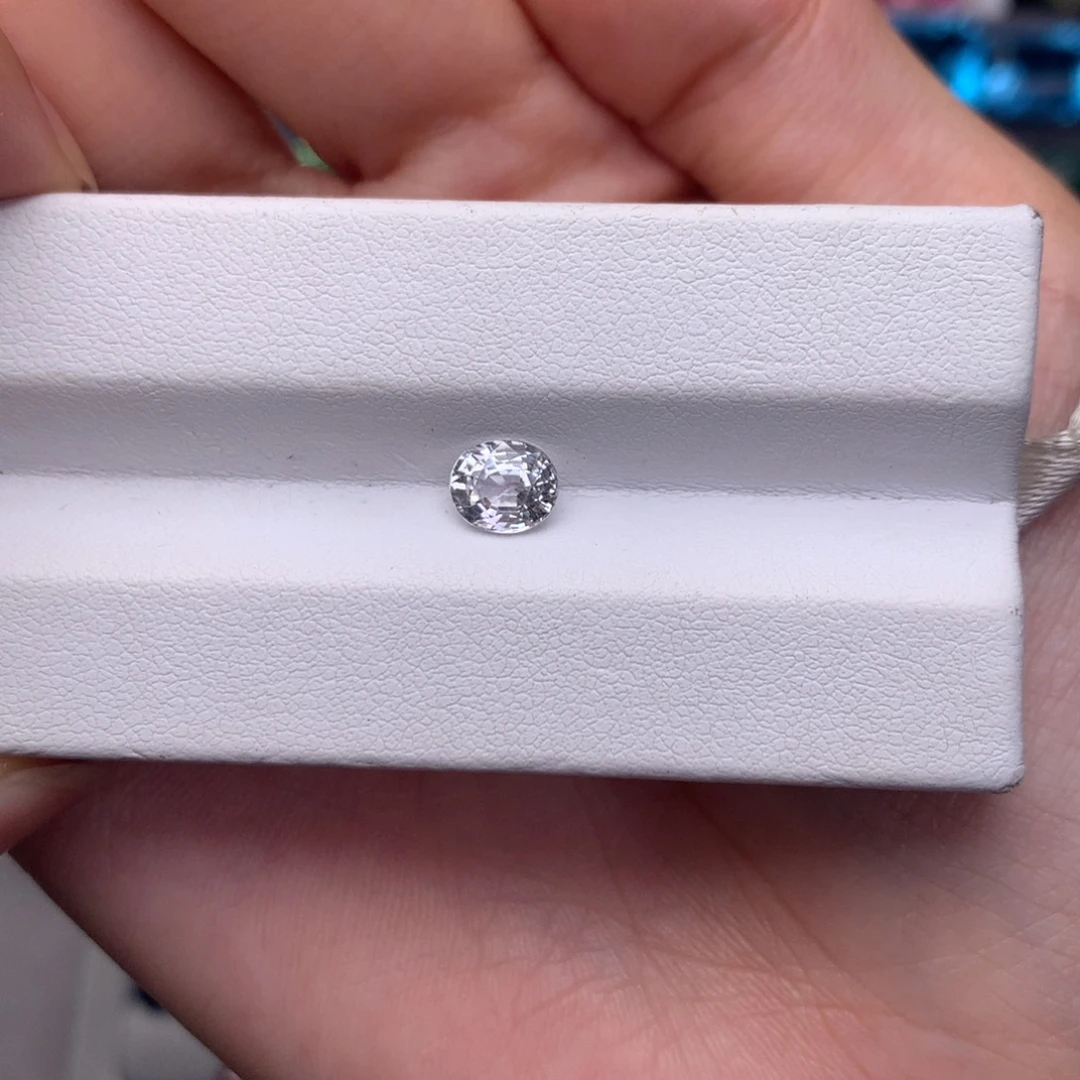 裸石蓝宝石天然白色蓝宝石