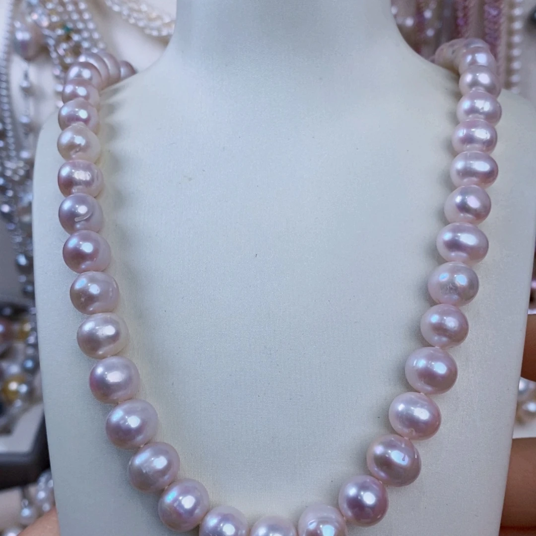 未镶嵌项链淡水珍珠9-10mm