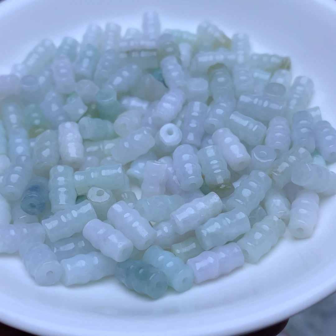 【闪购商品】未镶嵌手链翡翠卡5乘9冰竹节50个