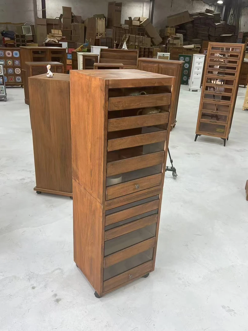 T40烧色四抽加五抽组合牙科柜收纳柜