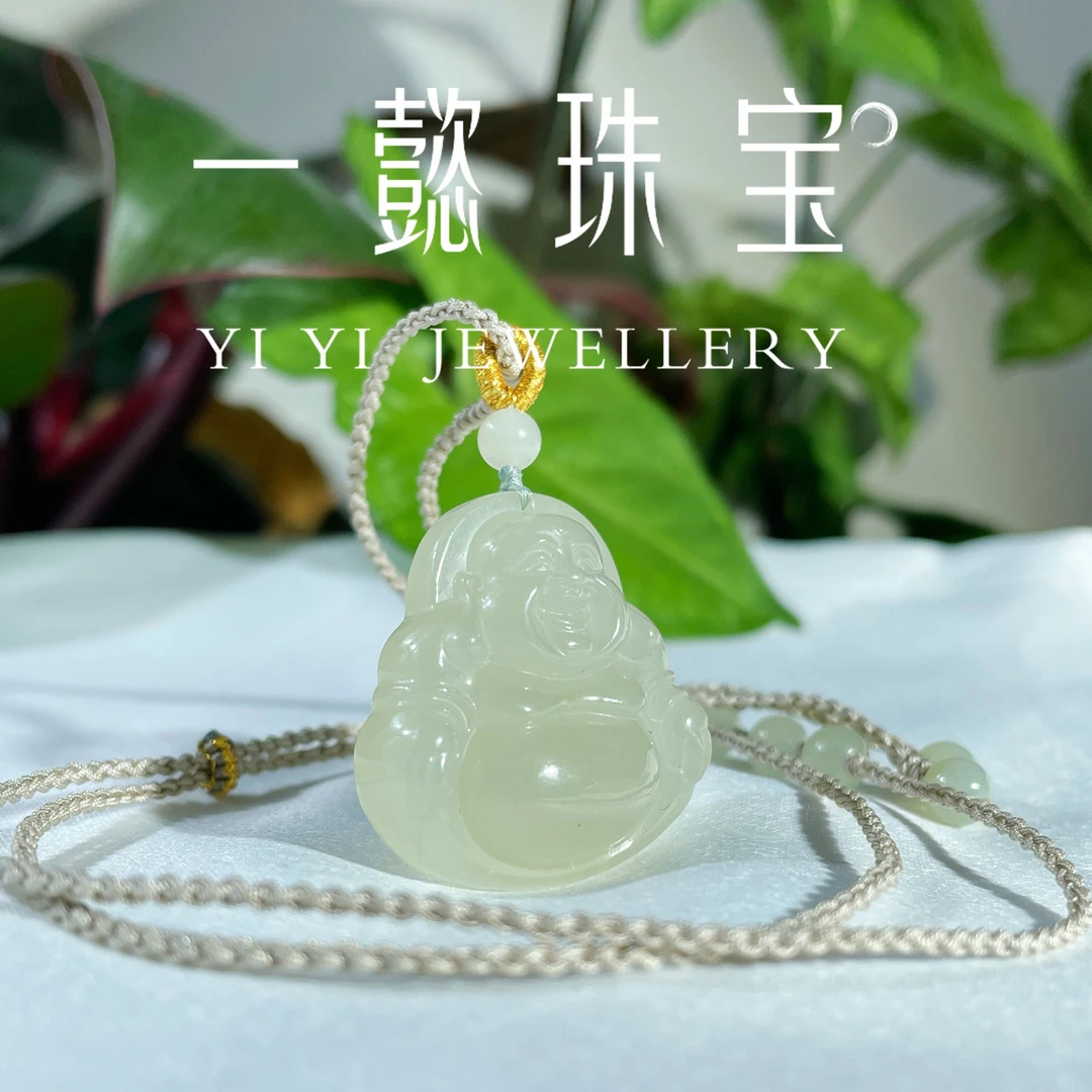 【一懿珠宝】精美时尚百搭气质款和田玉佛公吊坠（不含链）ZP001