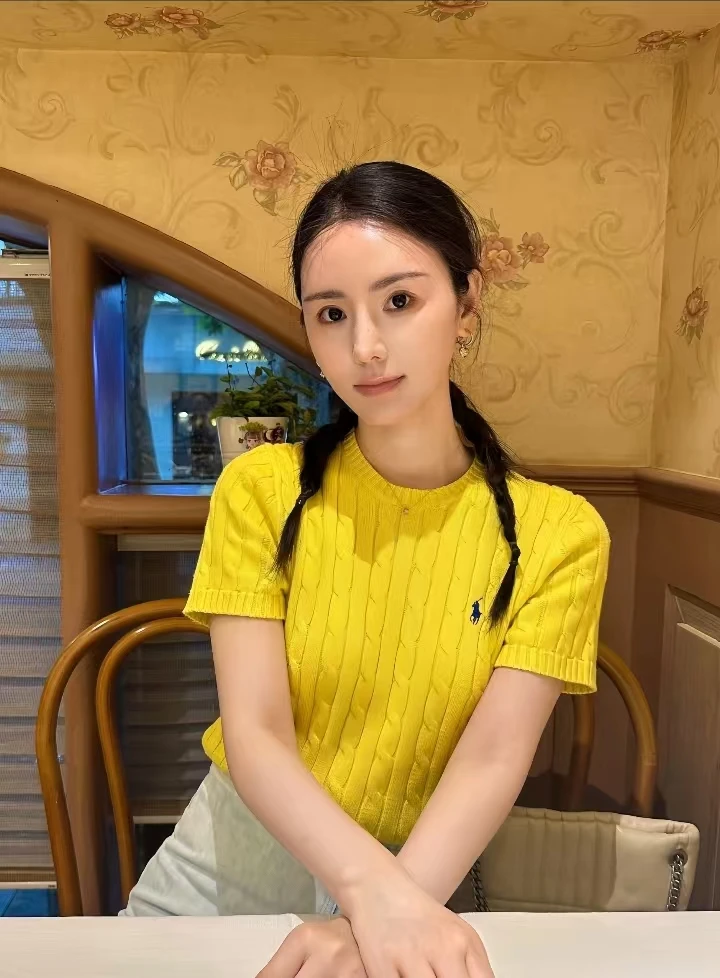 【专属】NanYou夏季圆领小马绞花刺绣针织短袖(扫齐)