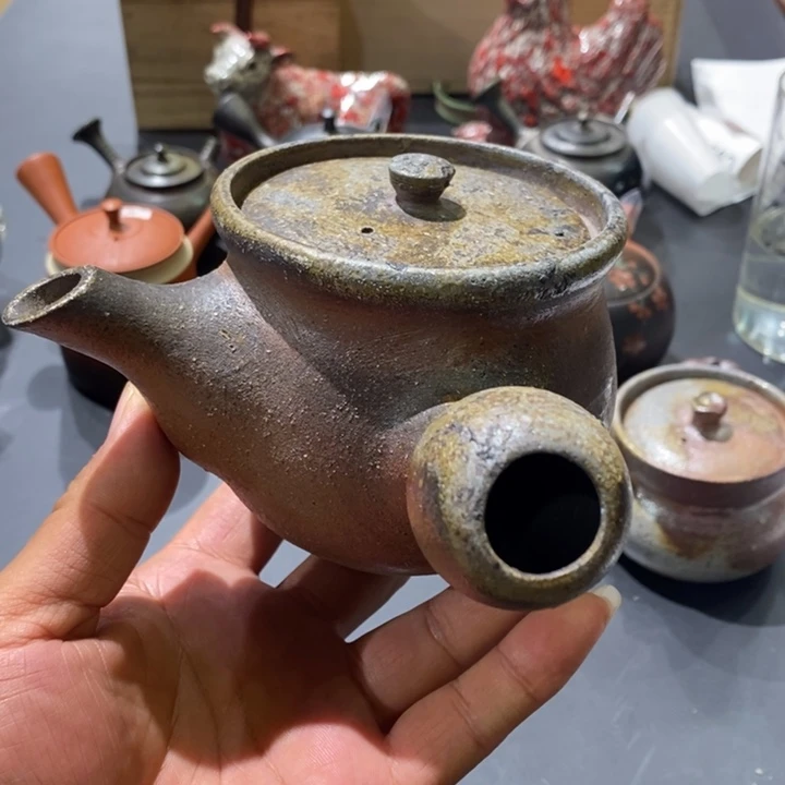 日本备前烧大壶大漏