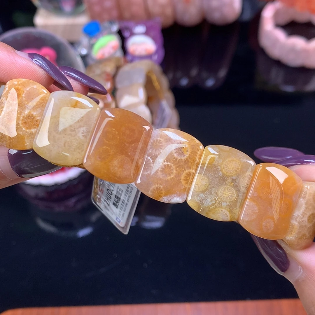 【闪购商品】颈饰未镶嵌硅化珊瑚（珊瑚玉）福利手牌超漏（21号）