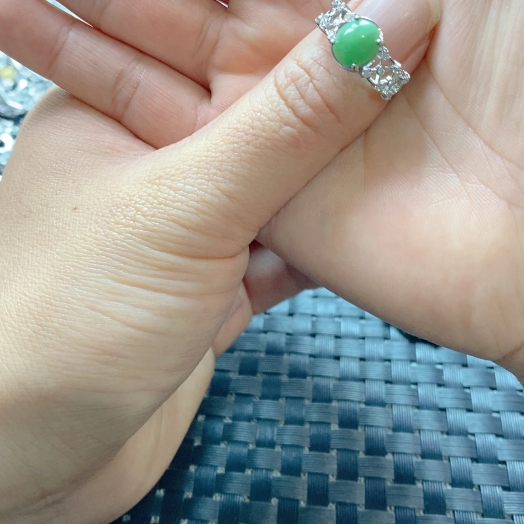 马***胖翡翠未镶嵌戒指缅甸