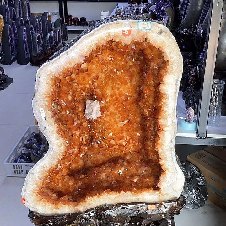 黄紫晶未镶嵌水晶