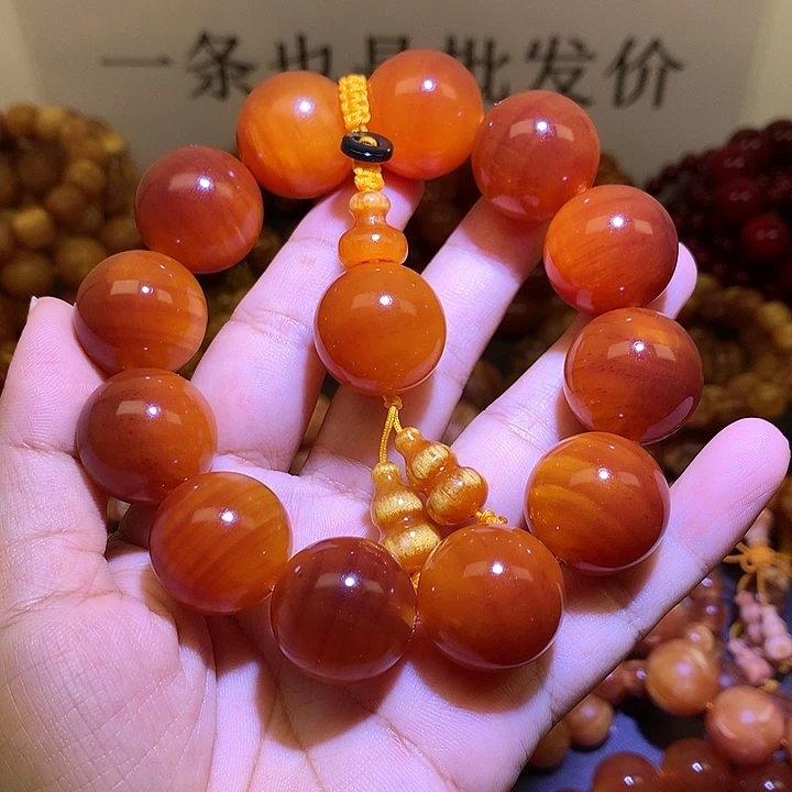 松木（琥珀木）手串/手链2.1 玉化包浆高货