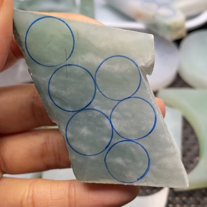 定制翡翠未镶嵌片料定制不退不换