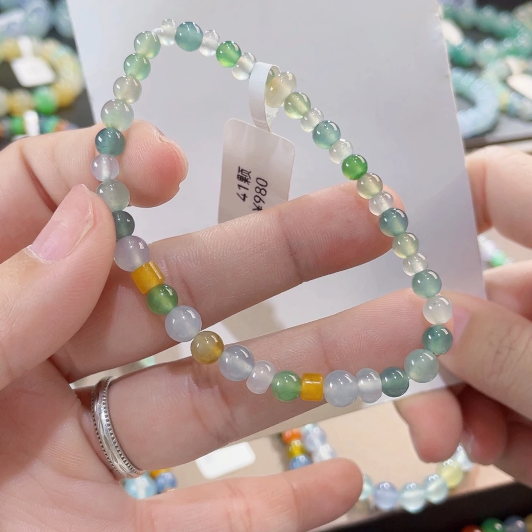 未镶嵌手链翡翠卡5多宝