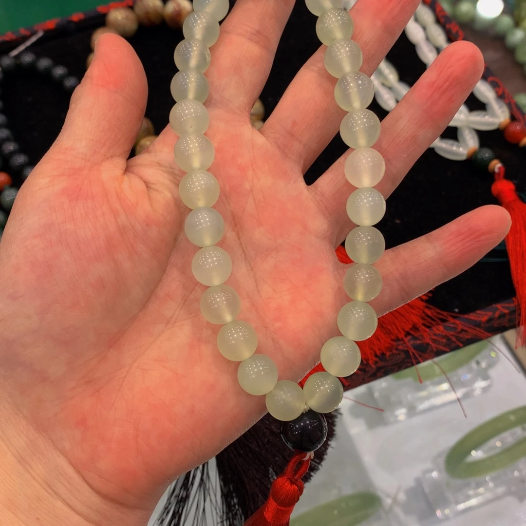 蛇纹石玉未镶嵌手链