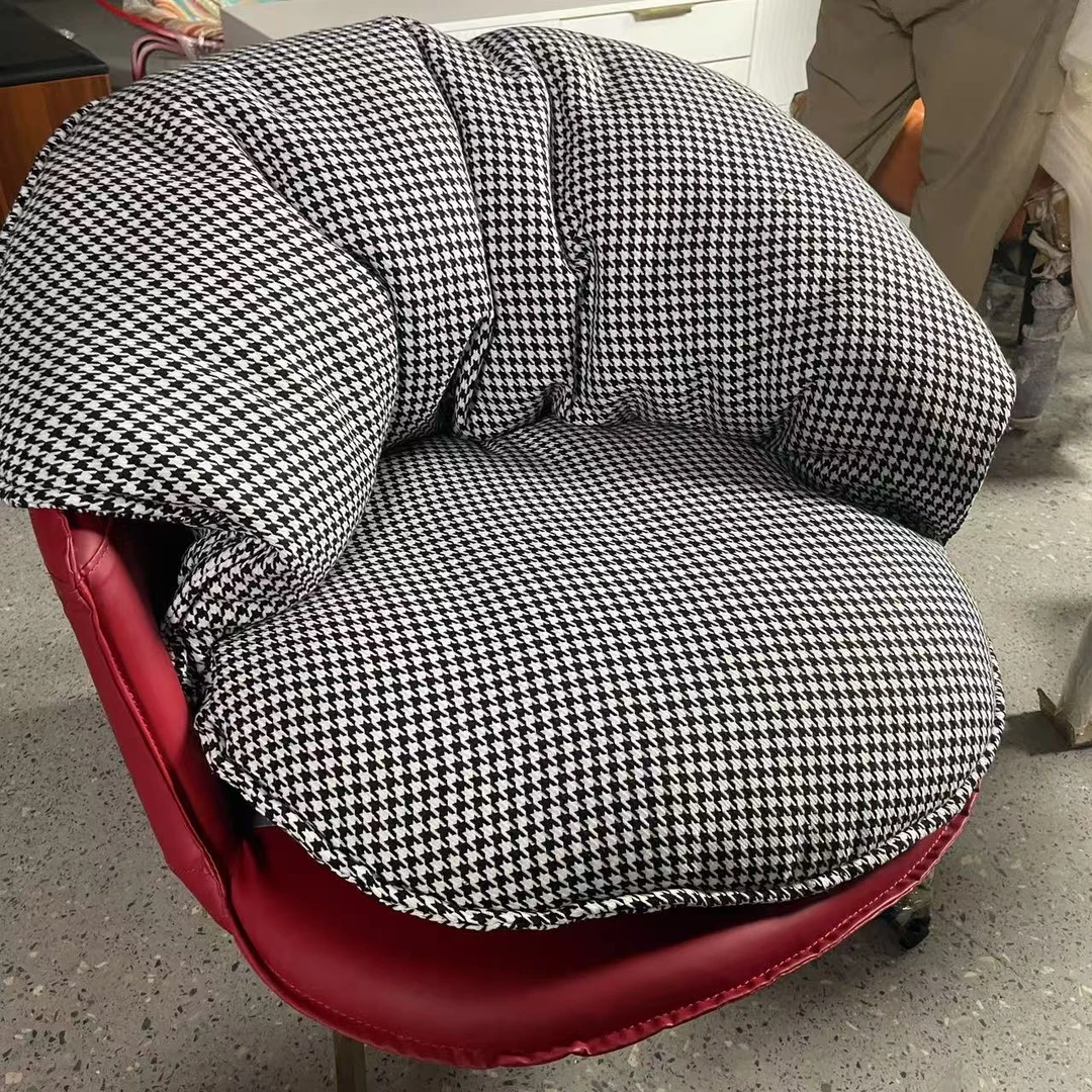 r-dy-057椅子现代简约风格红色懒人椅(背高66，坐深58）