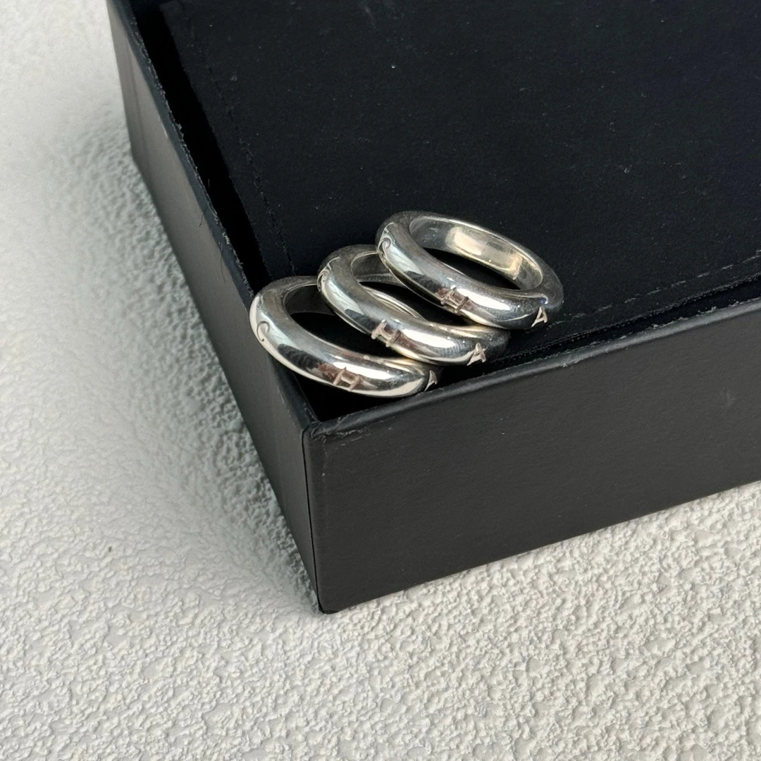 95新 Chanel/香奈儿 泡泡中古 Chanel 925银系列套戒
